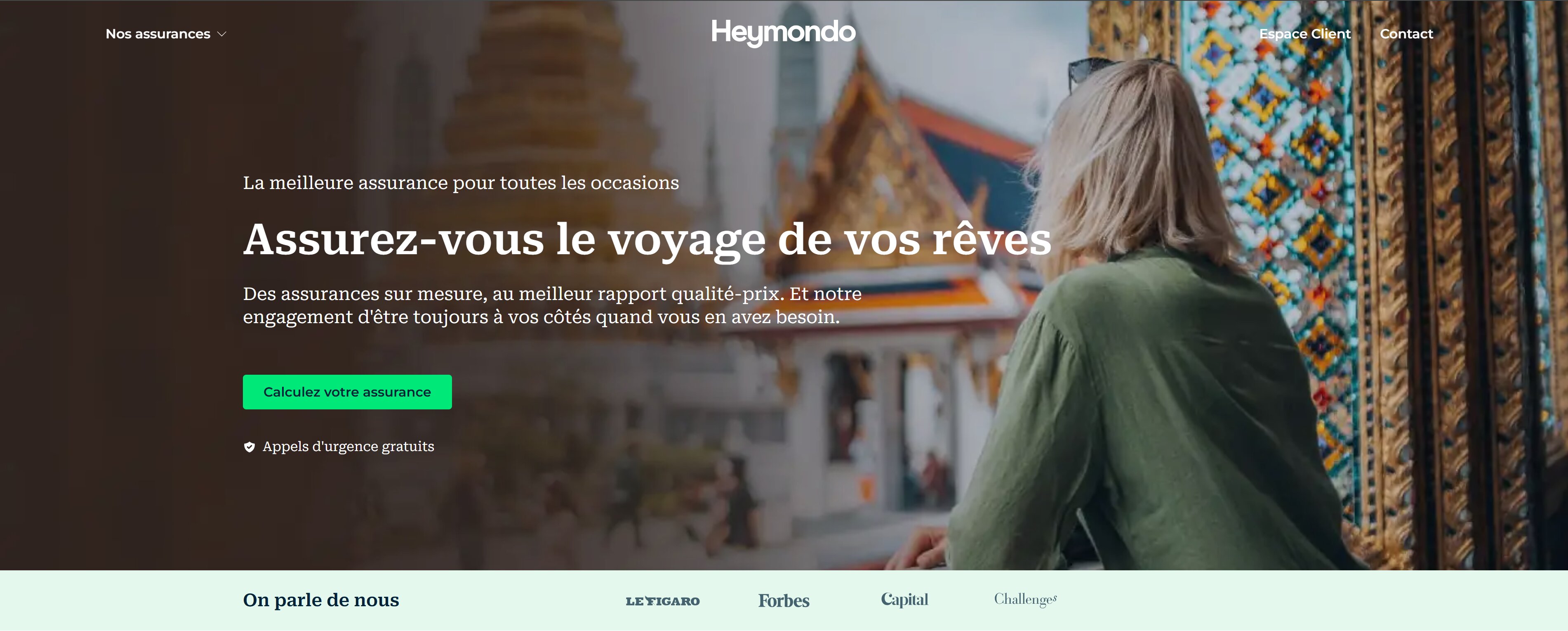 Heymondo assurance voyage site officiel accueil
