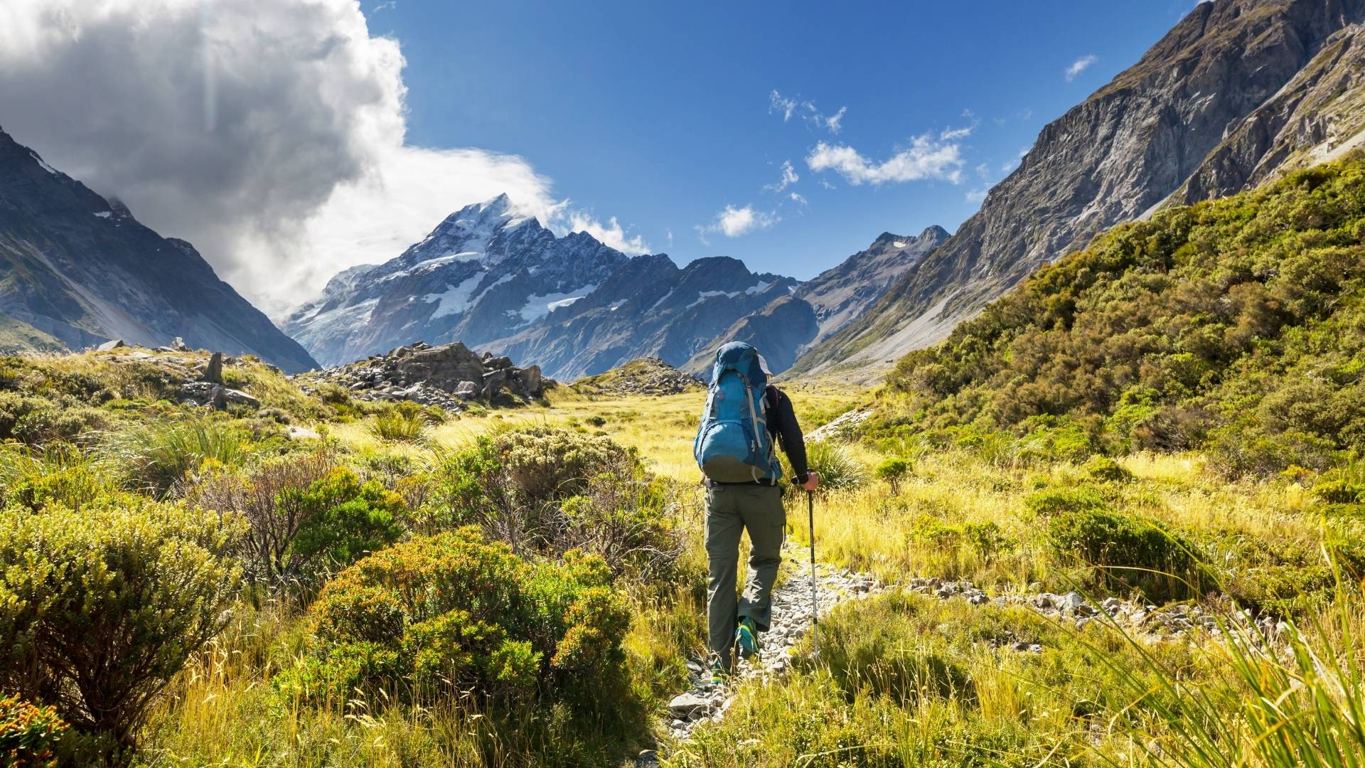 Randonneur en Nouvelle-Zélande - Great Walks, Tongariro, Milford Sound